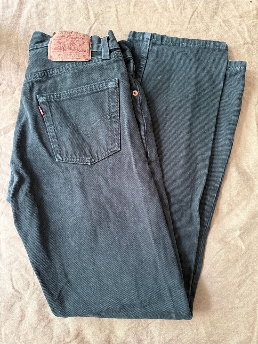 Levi's Men's 501 Green Straight-Leg Jeans